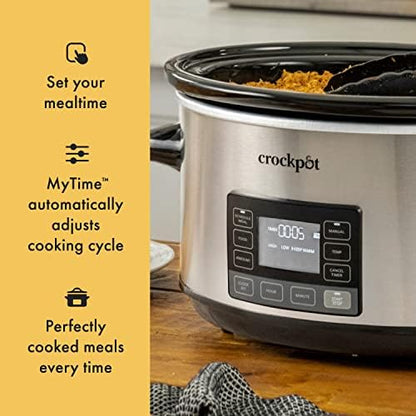 Crock-Pot 7 Quart Portable Programmable Slow Cooker with Timer (Fresh 96)