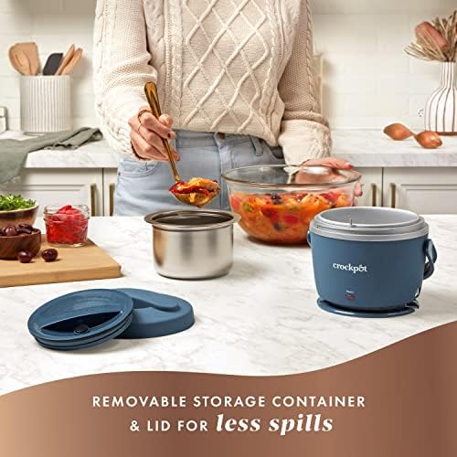 Crock-Pot Electric Lunch Box Food Warmer 20oz – Faded Blue (New 35)