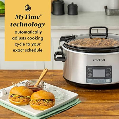 Crock-Pot 7 Quart Portable Programmable Slow Cooker with Timer (New 15 Extra)