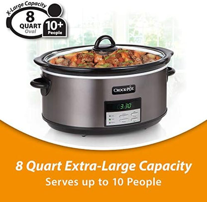 Crock-Pot 8 Quart Programmable Slow Cooker with Auto Warm (New 47)