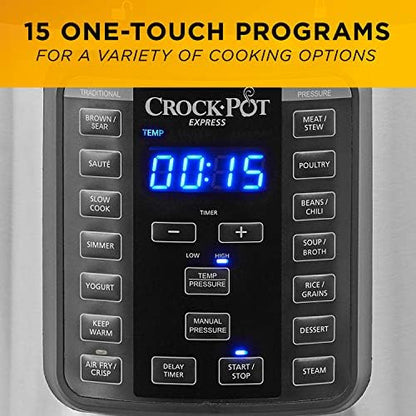 Crock-Pot Express Crisp 8 Quart 10-in-1 Pressure Cooker (Core 74)