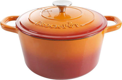 Crock-Pot 3 Quart Enameled Cast Iron Dutch Oven – Aqua (Prime 15 Extra)