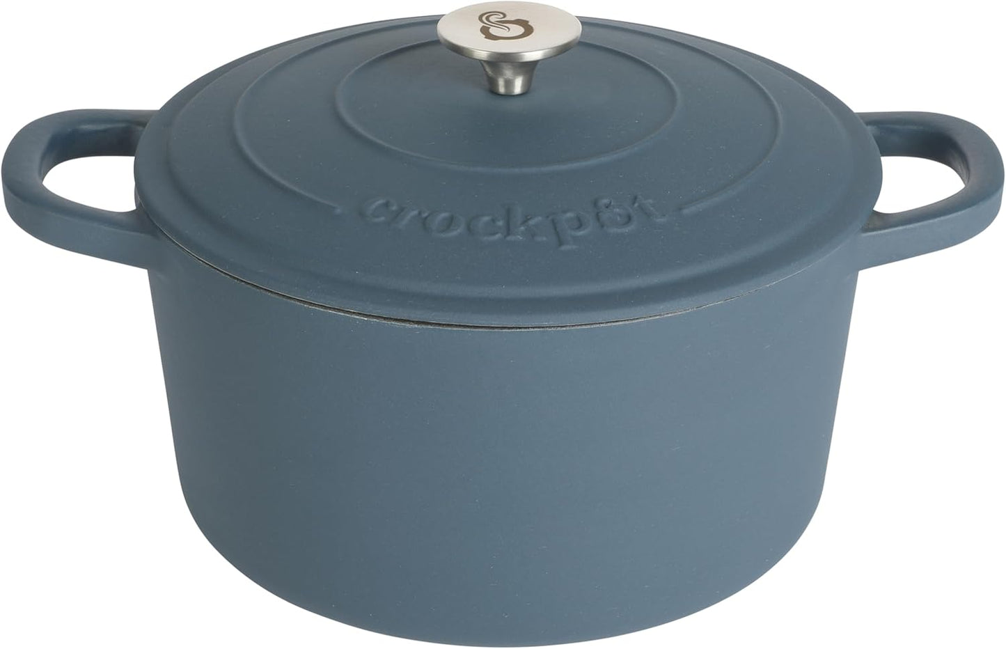 Crock-Pot 3 Quart Enameled Cast Iron Dutch Oven – Aqua (Daily 58)