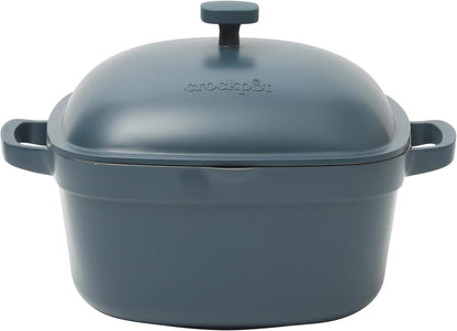 Crock-Pot 3 Quart Enameled Cast Iron Dutch Oven – Aqua (Daily 58)
